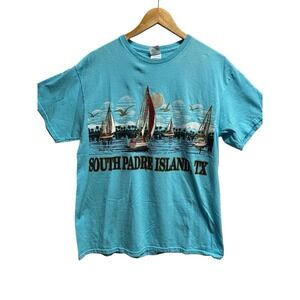 South Padre Island Double Sided T-Shirt Size LARGE Graphic Tee